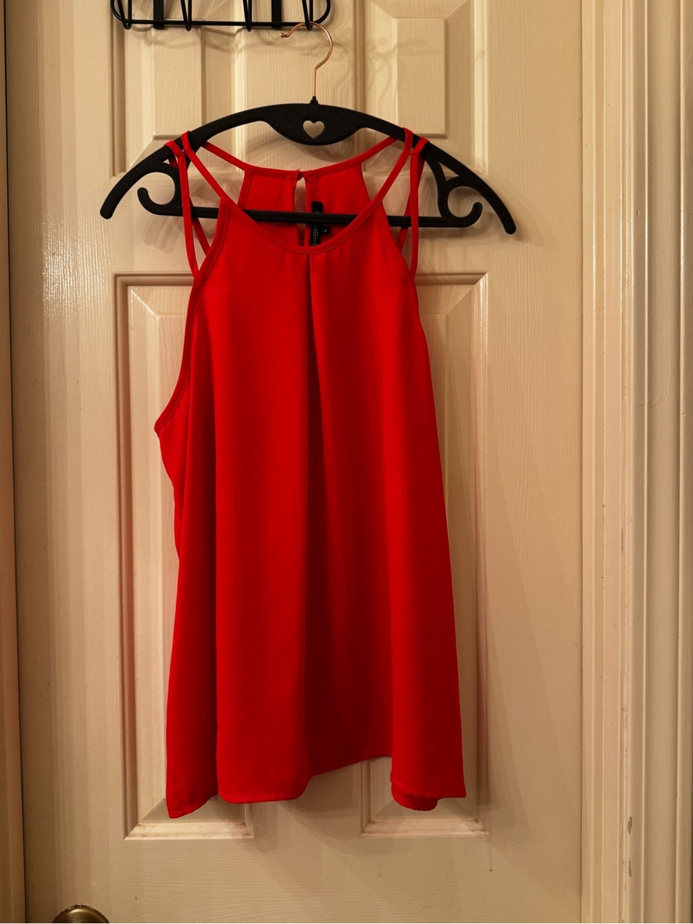 Orange Halter Neck Women’s Tank Top